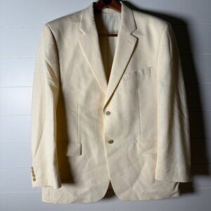 Ralph Ralph Lauren Wool Lycra Blazer Cream Size 44 R